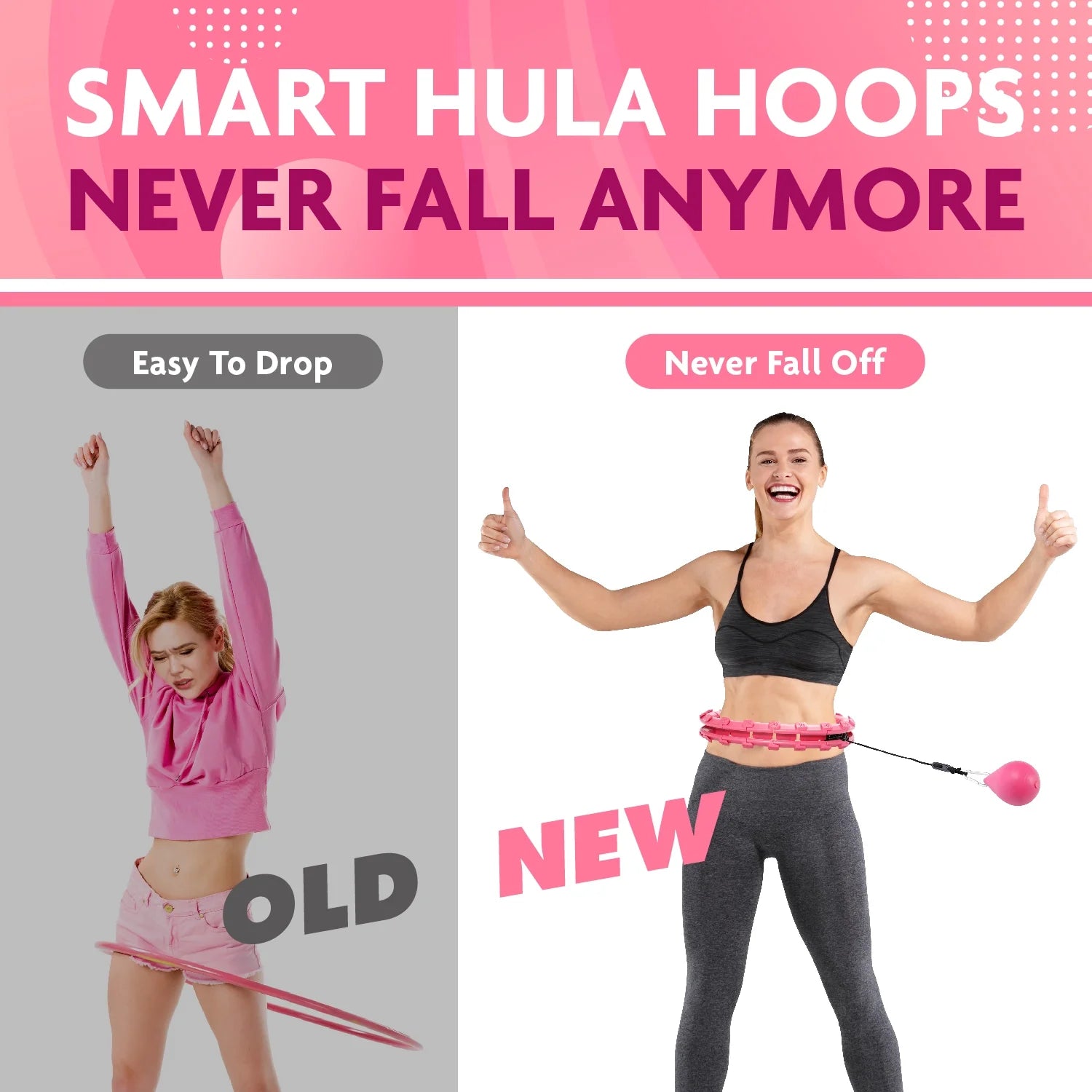 Revitalize Your Fitness Journey: Smart Weighted Hula Hoop with Counter for Effective Abs Workout, Weight Loss & Fat Burning!