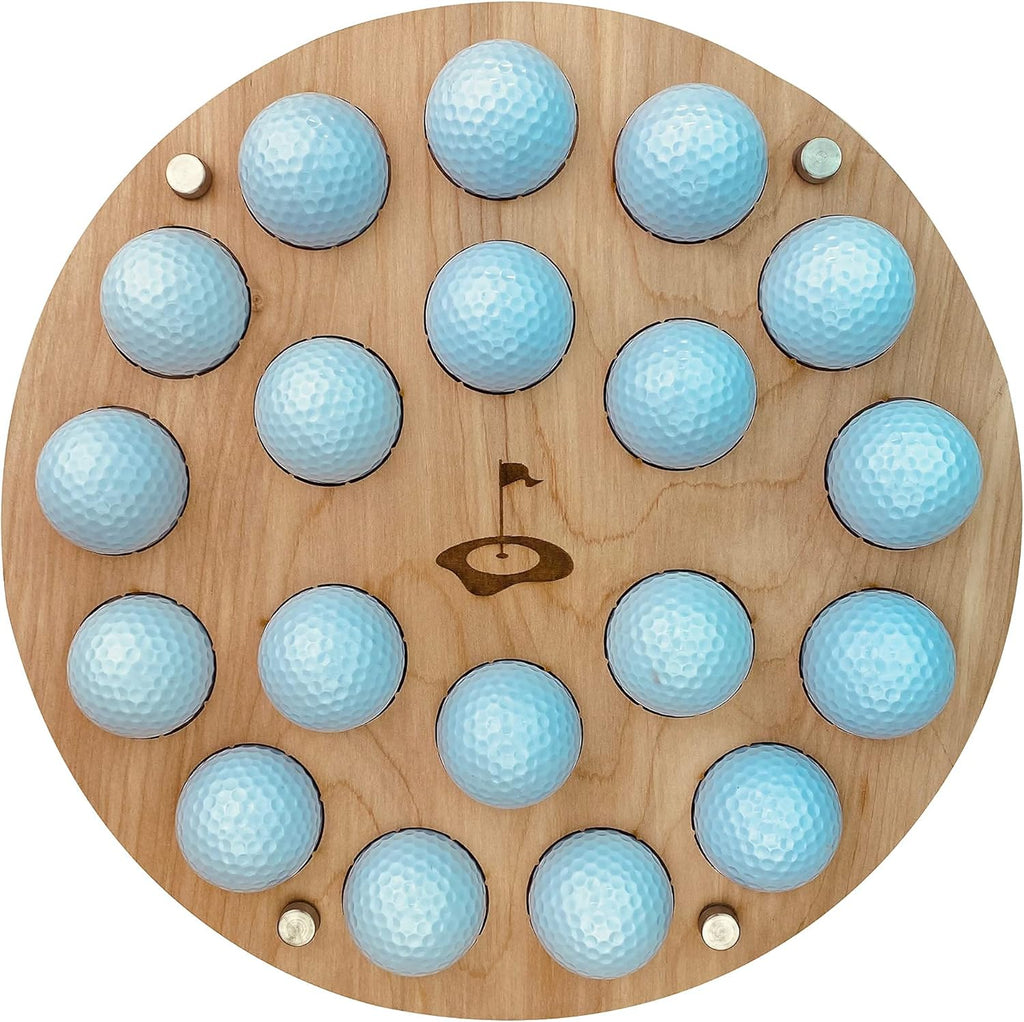 Elegant Wall-Mount Golf Ball Display Case – Holds 19 Balls, Perfect for Collectors and Decorators