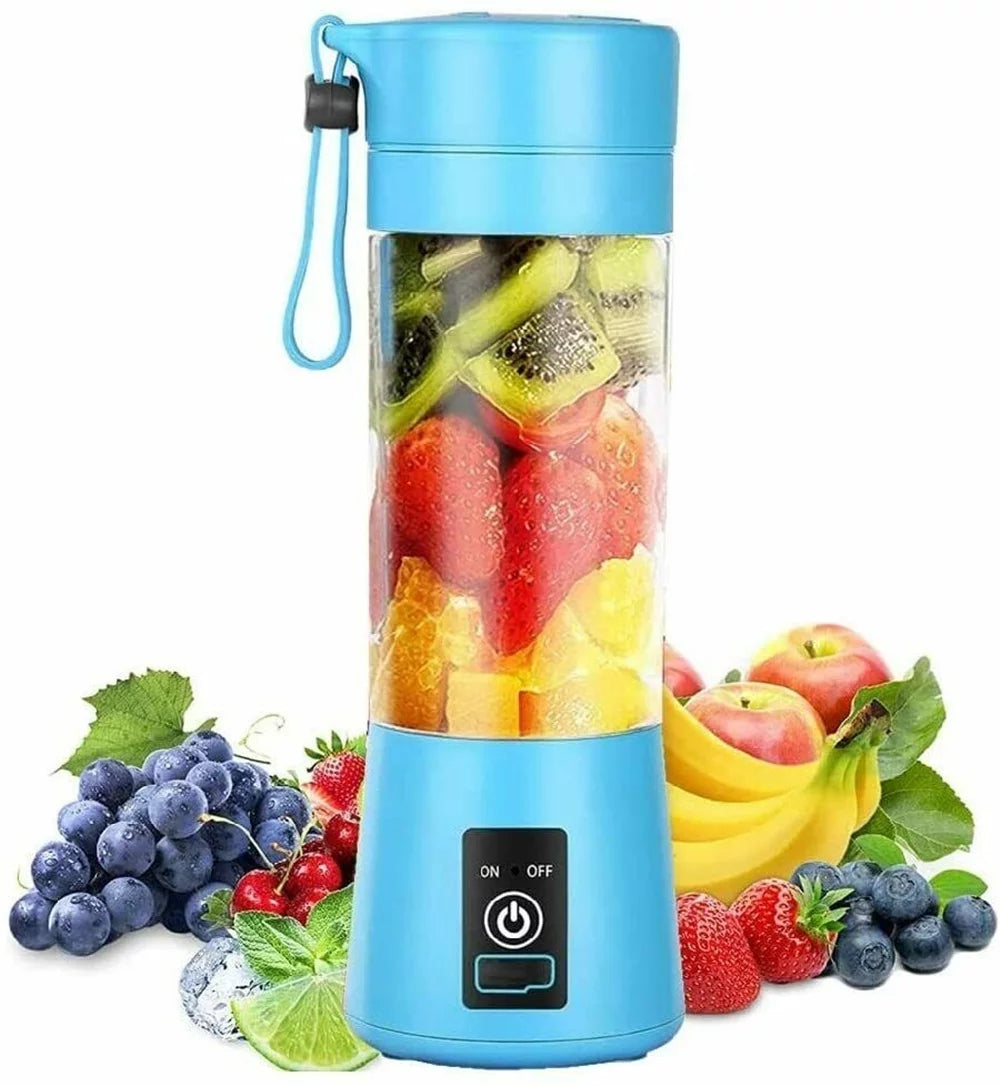 Powerful Portable USB Blender - Rechargeable Personal Juicer for Smoothies and Shakes