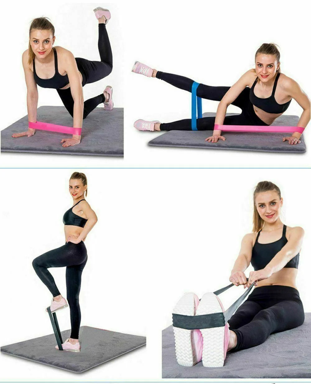 Eco-Friendly Yoga Booty Band Set - 5 Resistance Bands for Ultimate Workout