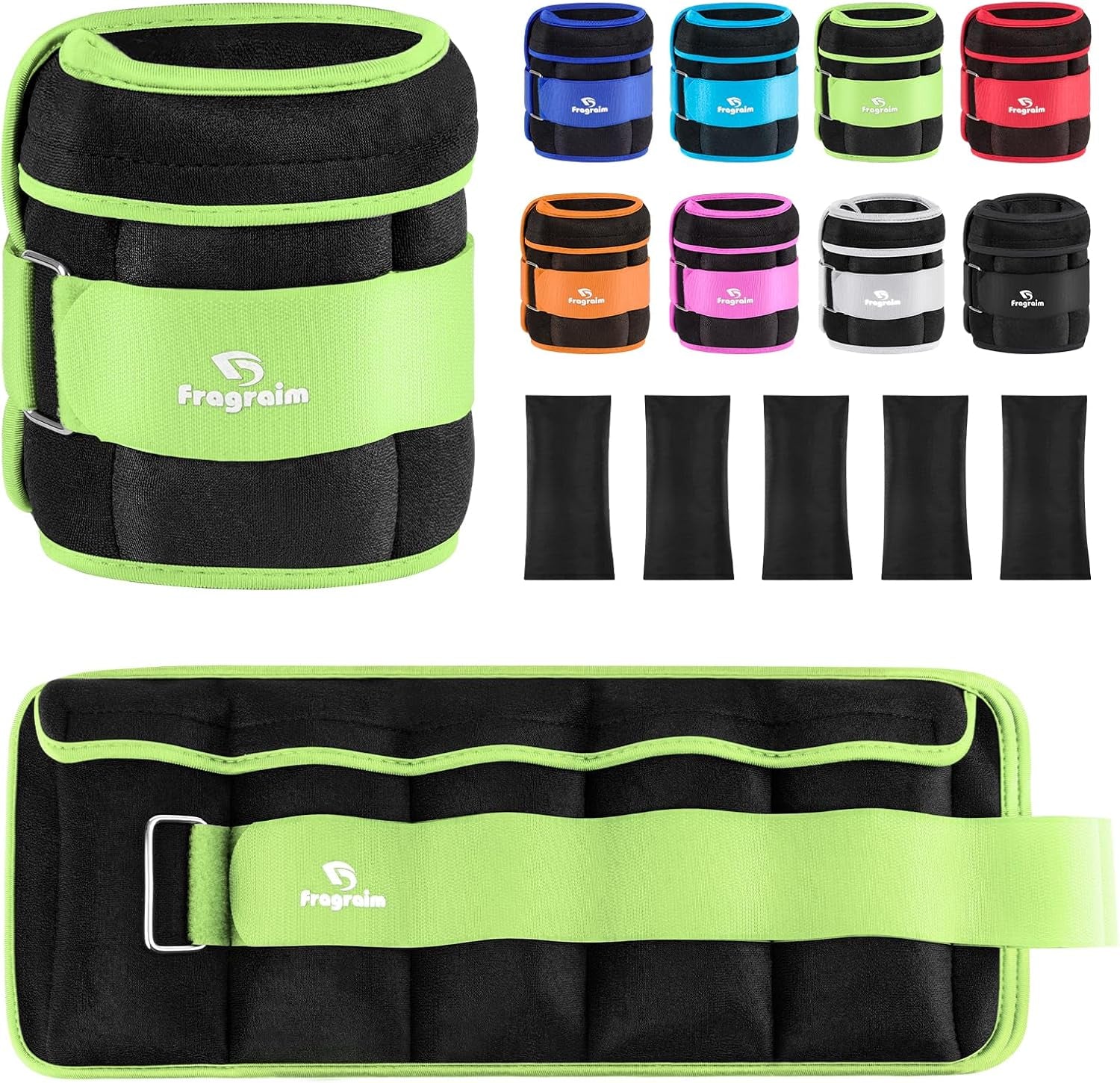 Versatile Adjustable Ankle Weights (1-20 LBS) - Perfect for Jogging, Gymnastics, Aerobics & Physical Therapy with Removable Weights