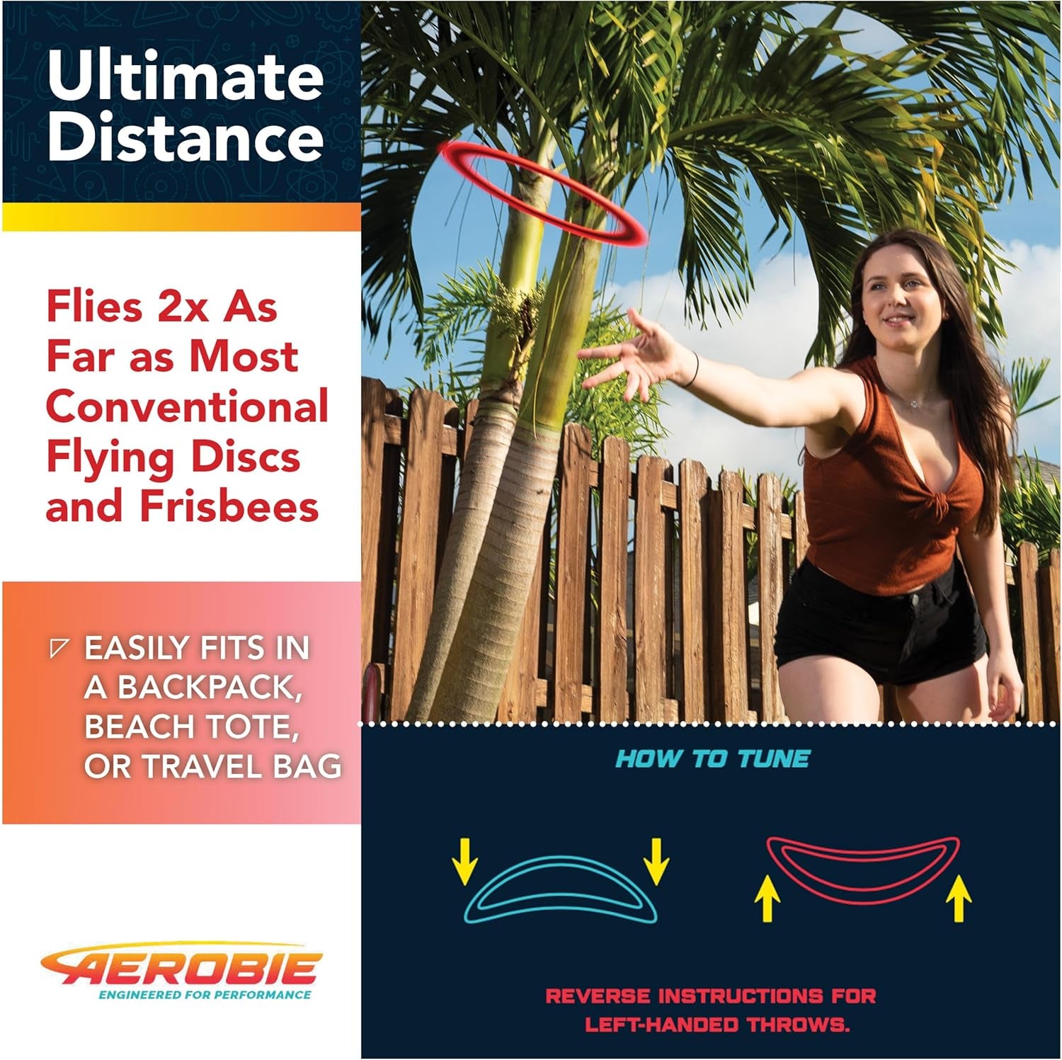 Sprint Ring 10-Inch Orange Outdoor Flying Disc - Perfect for Fun in the Sun!