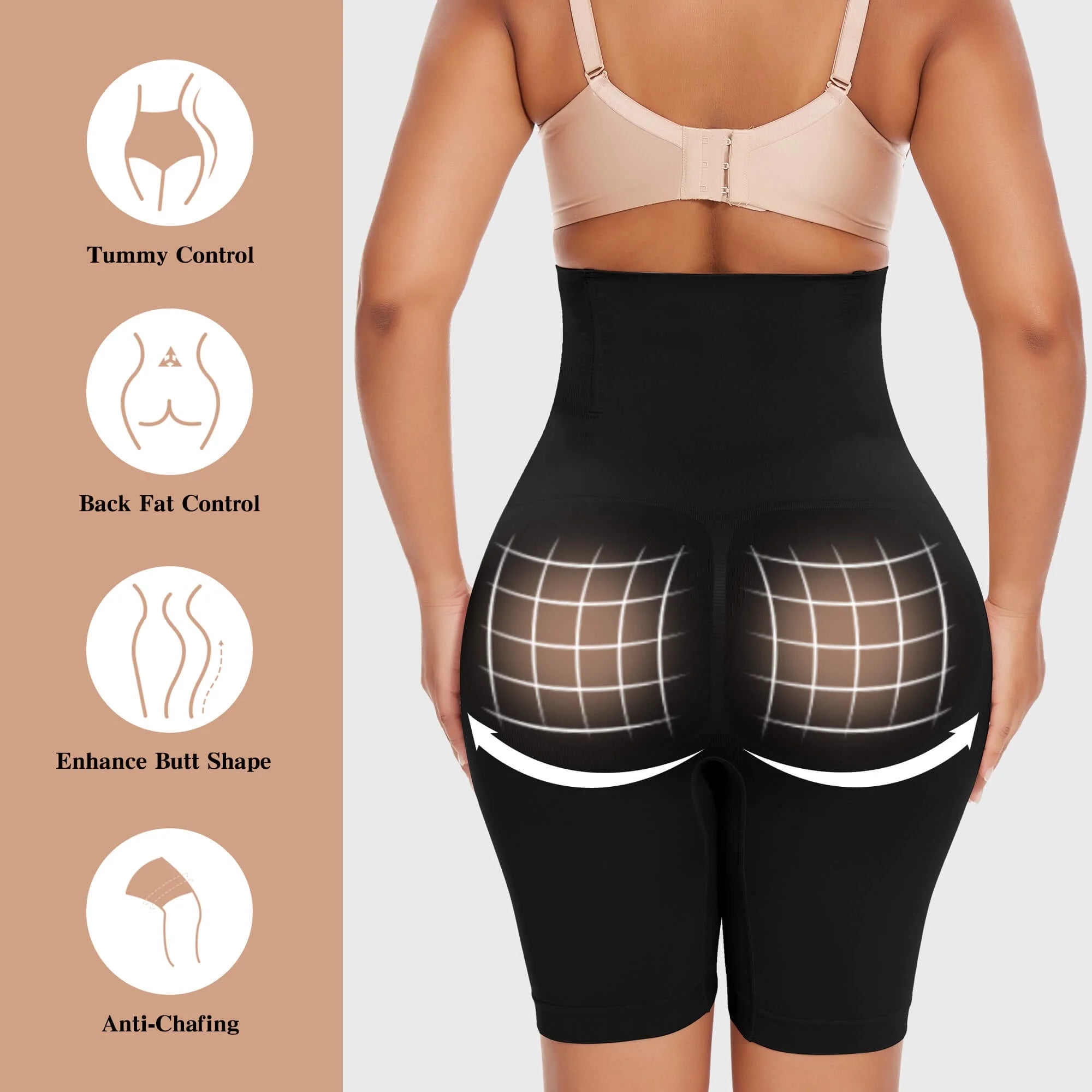 Transform Your Figure with 2 Packs High-Waisted Tummy Control Shapewear Shorts for Ultimate Slimming Effect
