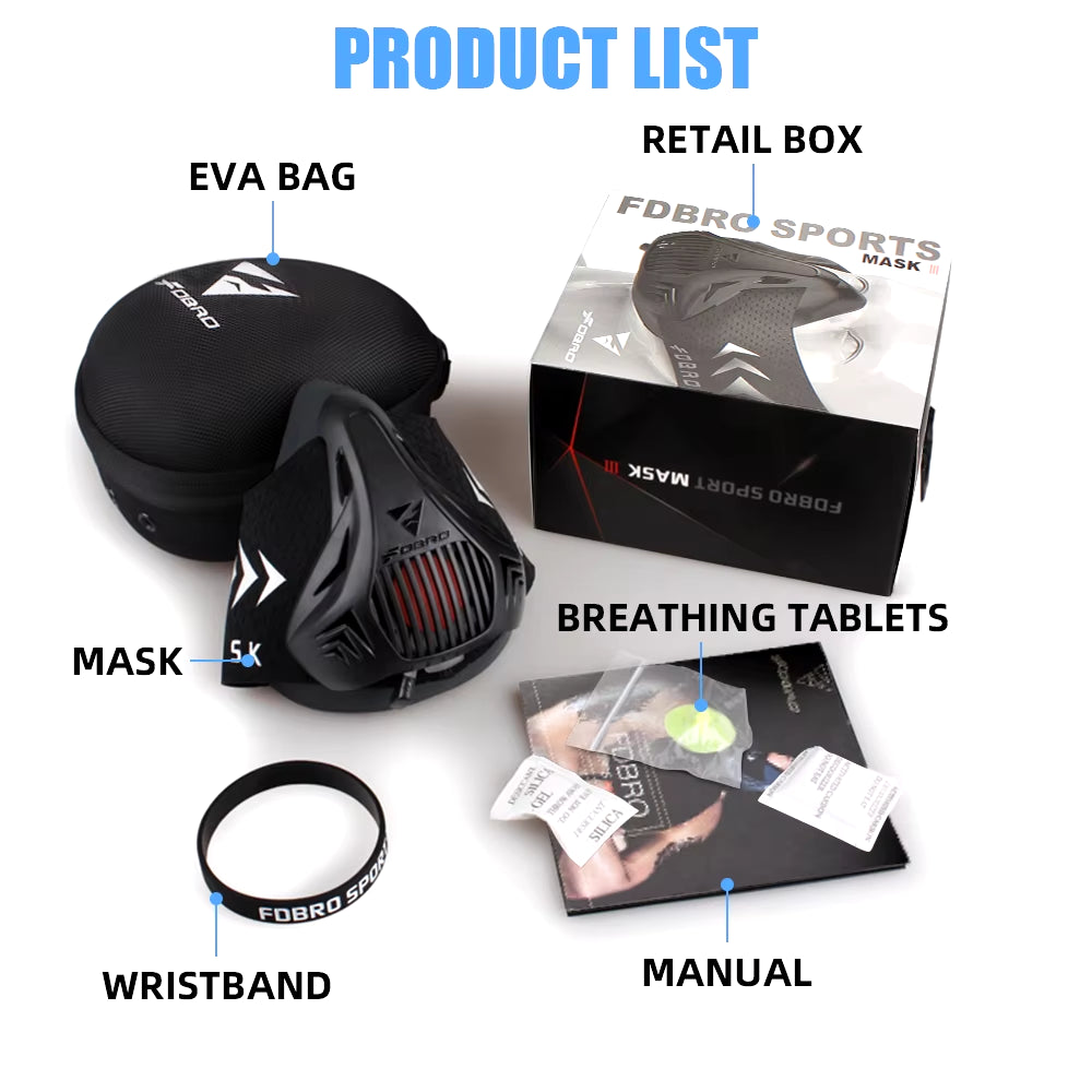 MMA Cardio Workout Mask - Elevate Your Endurance with Resistance for High-Altitude Training & Fitness