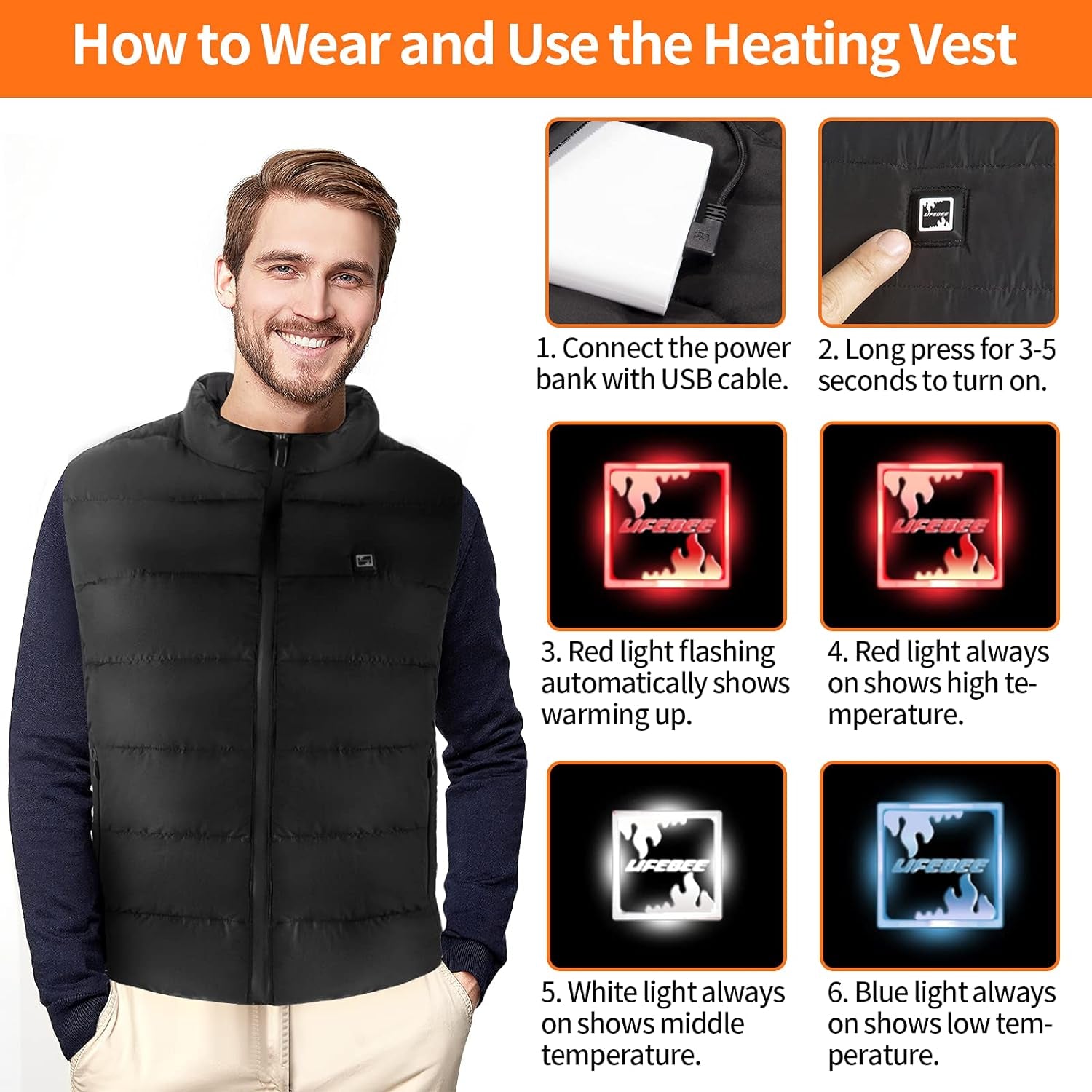 Ultimate Electric Heated Jacket for Men & Women - Stay Warm While Hunting & Skiing (Power Bank Not Included)