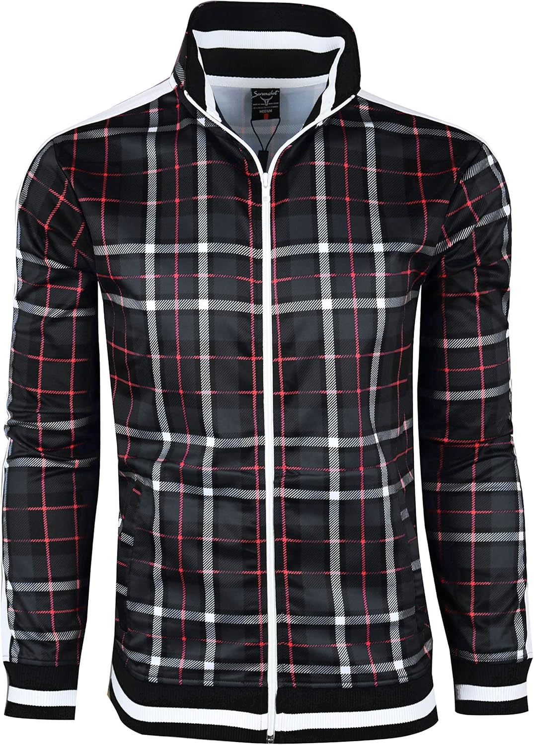 Men's Urban Hip Hop Premium Slim Fit Track Jacket - Trendy Side Taping Sportswear for Streetwear Style