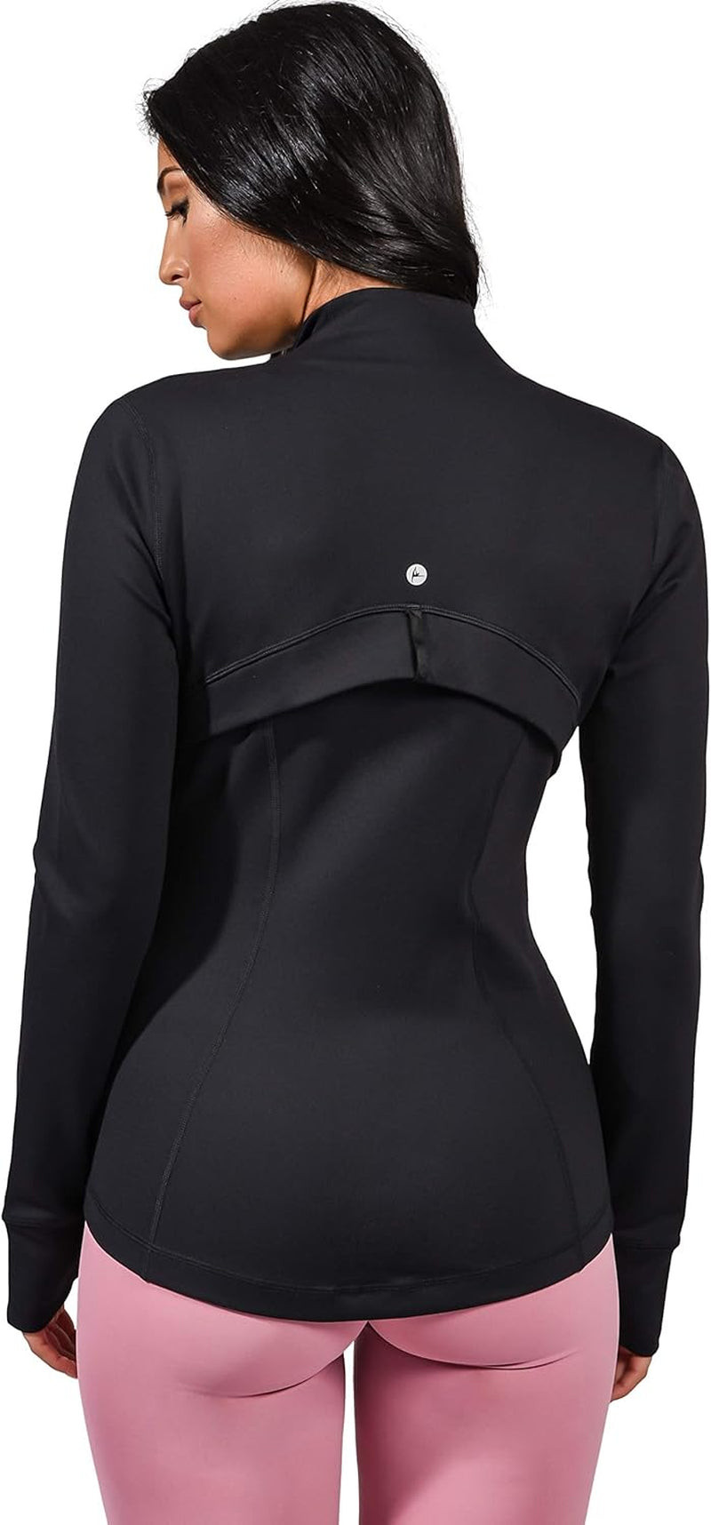Lightweight Athletic Slim Fit Full Zip Running Jacket with Thumbholes - Perfect for Active Lifestyles!