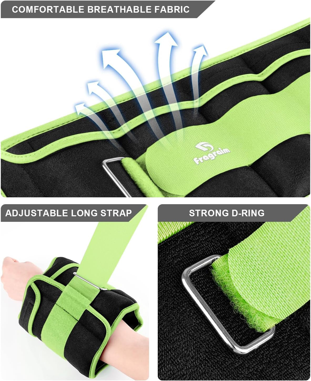 Versatile Adjustable Ankle Weights (1-20 LBS) - Perfect for Jogging, Gymnastics, Aerobics & Physical Therapy with Removable Weights
