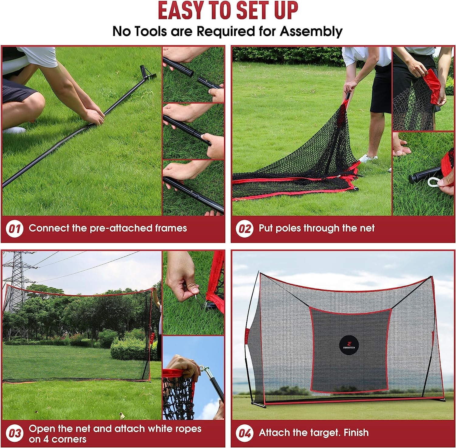 Ultimate Heavy Duty Golf Practice Net with Chipping Target - Perfect for Indoor & Outdoor Use, Includes Carry Bag & Golf Balls