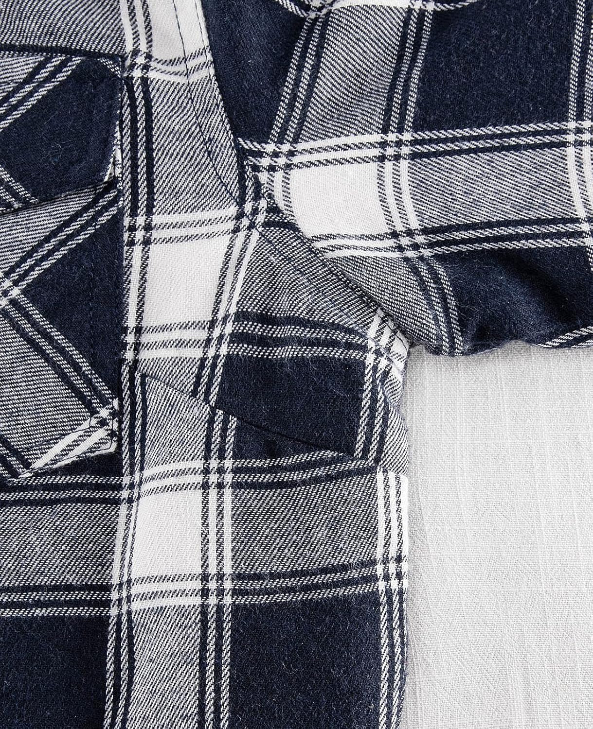 Cozy Women's Sherpa Lined Flannel Jacket with Hand Pockets - Stylish Plaid Button Down Fuzzy Shirt Jacket