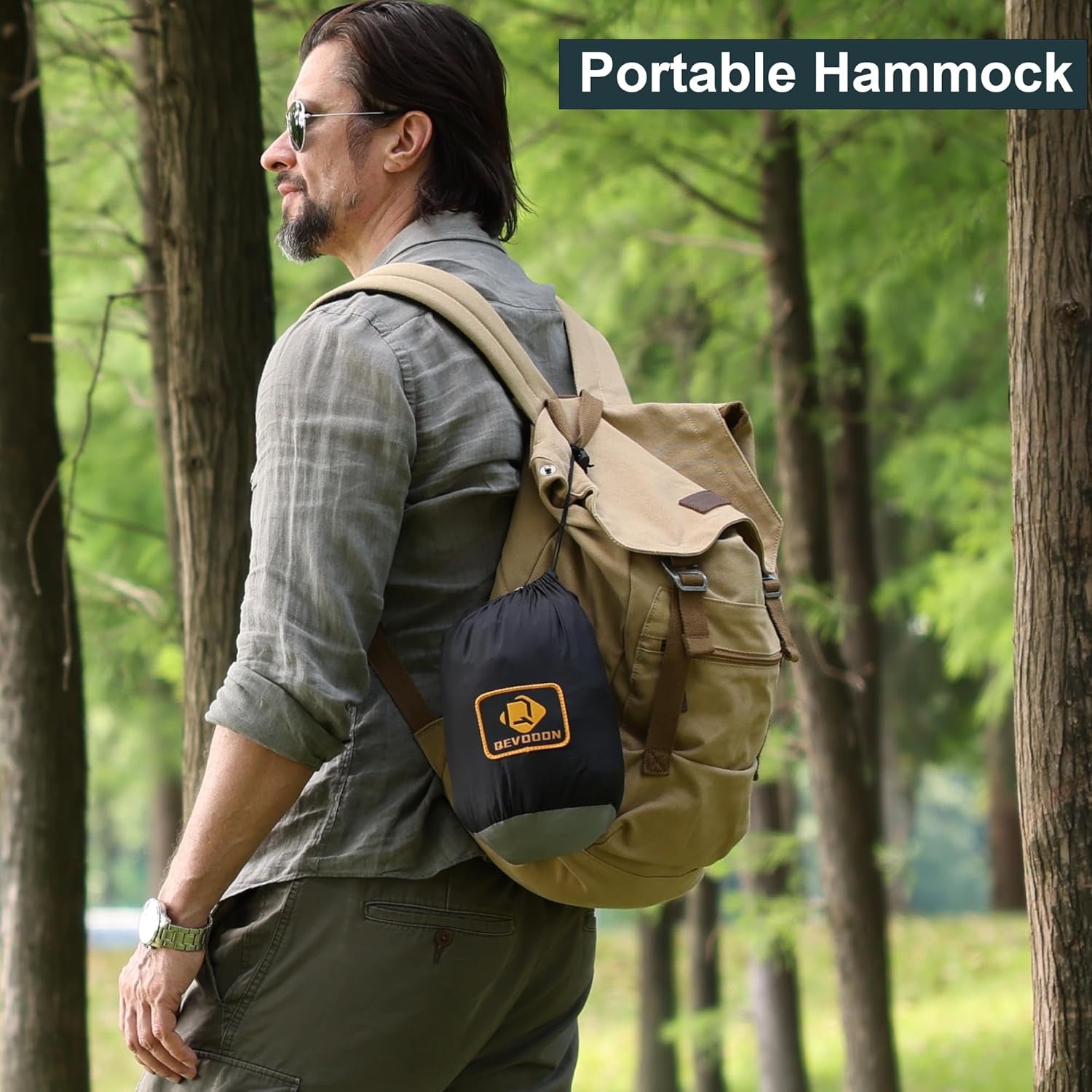 Experience Ultimate Relaxation Outdoors: Lightweight Camping Hammock with Insect Net, Tree Straps & Durable Carabiners for Hiking, Backpacking, and Beach Fun!